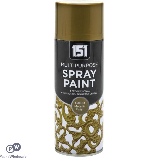 151 Multipurpose Spray Paint Metallic Gold 400ml