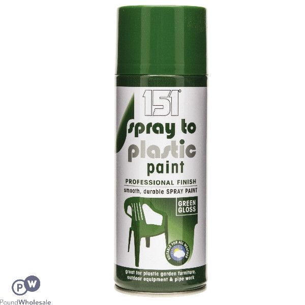 151 SPRAY TO PLASTIC PAINT GREEN GLOSS