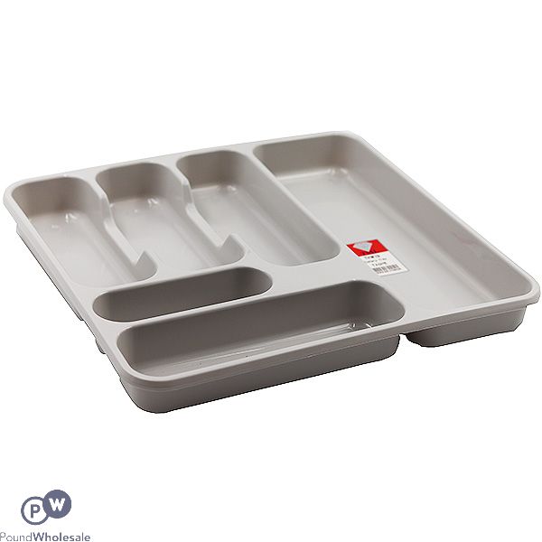 DELUXE LARGE CUTLERY TRAY TAUPE