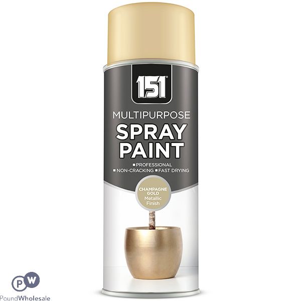 151 Multipurpose Champagne Gold Metallic Gloss Spray Paint 400ml