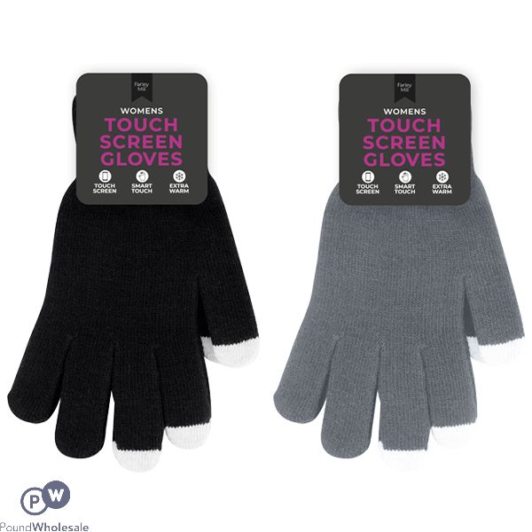 Farley Mill Women's Touch Screen Gloves Assorted Colours
