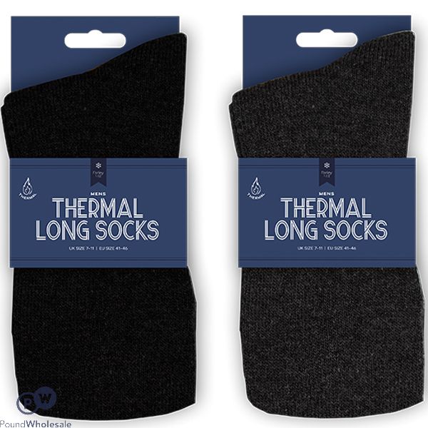 Farley Mill Men's Extra Warm Thermal Long Socks 7-11 Assorted Colours