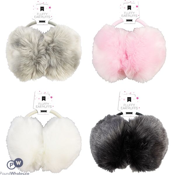 FARLEY MILL FLUFFY EAR MUFFS ASSORTED COLOURS