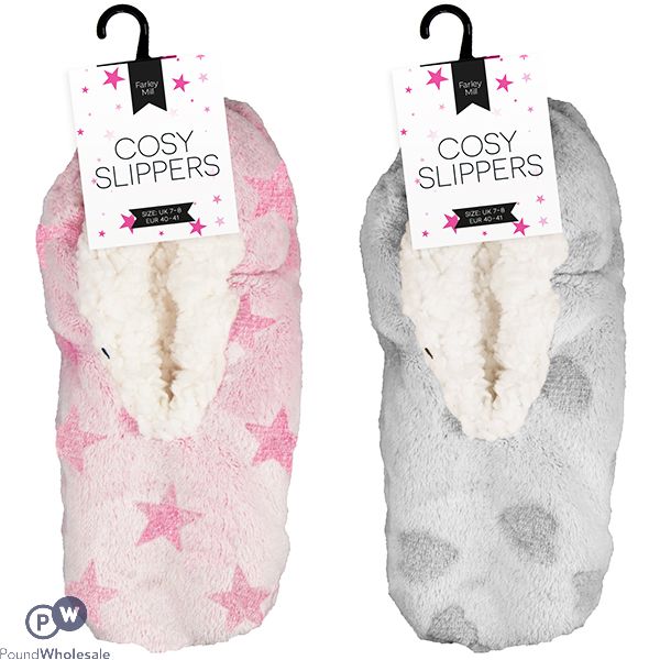 Farley Mill Ladies' Cosy Slippers Assorted