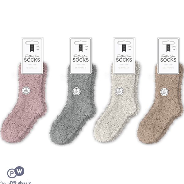 Farley Mill Uk 3-7 Feather Yarn Socks 2 Pack Assorted Colours