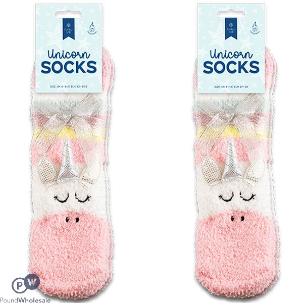 FAIRY MILL KIDS UNICORN 3D COSY SOCKS ASSORTED SIZES