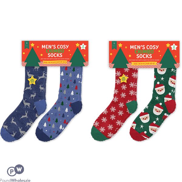 Farley Mill Men's Festive Socks 2 Pack Assorted