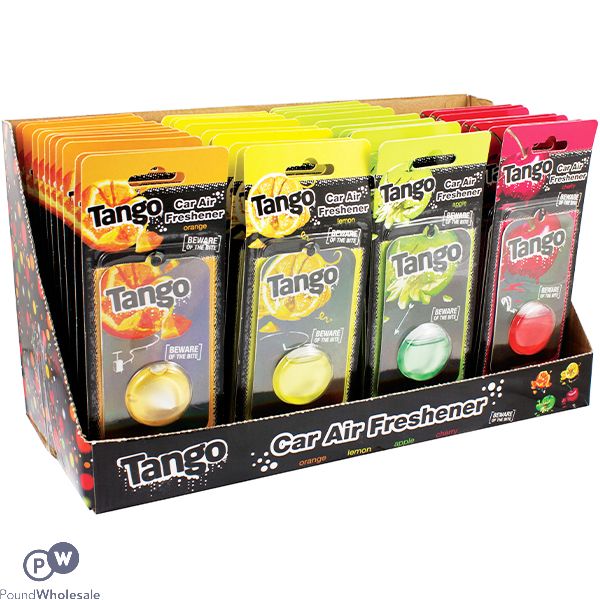 TANGO CAR AIR FRESHENER CDU ASSORTED FRAGRANCES