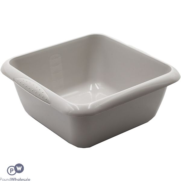 Square Washing Up Bowl Taupe 7l