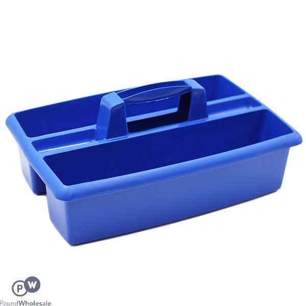 Carry All Rectangular Cleaning Caddy Blue 40cm