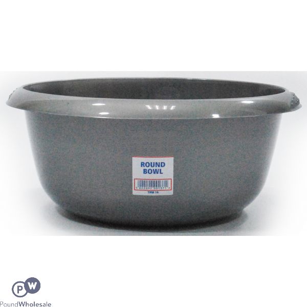 ROUND BOWL SILVER 8L