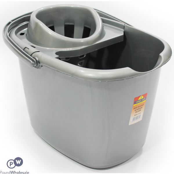 MOP BUCKET SILVER 15L