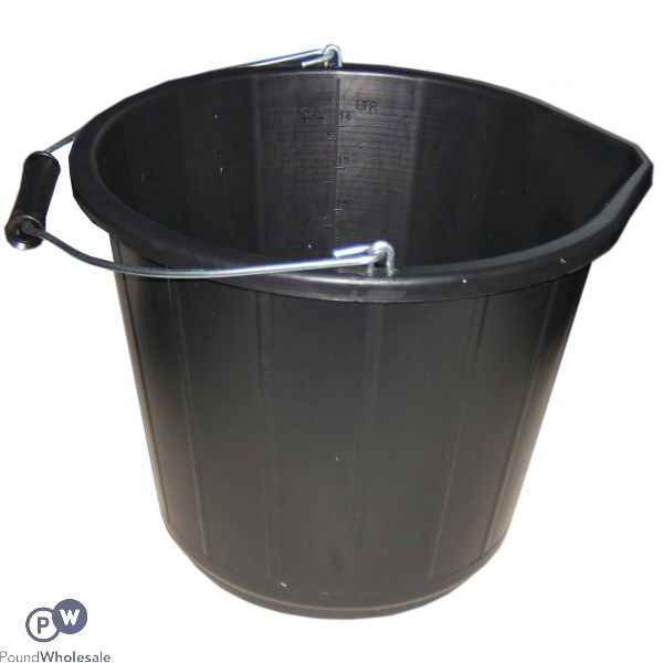 Builders Bucket Black 14l