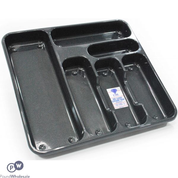 DELUXE LARGE CUTLERY TRAY GRAPHITE