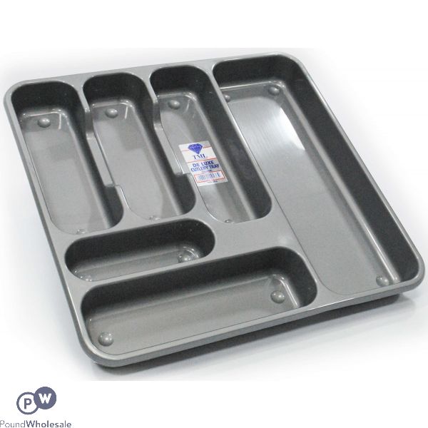 Deluxe Large Cutlery Tray Silver