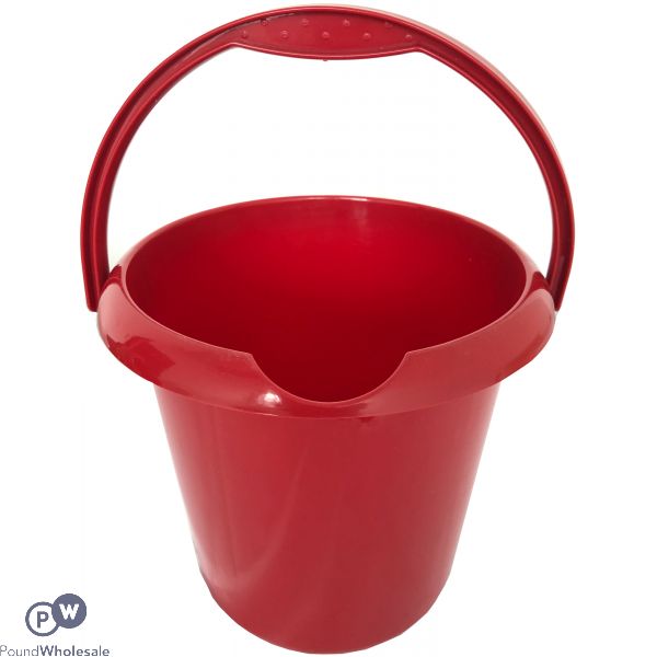 Round Bucket Glitter Red 5l
