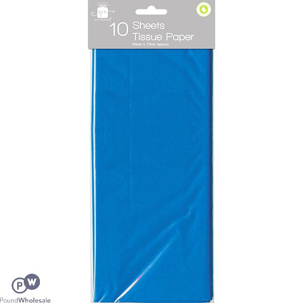 Giftmaker Blue Tissue Paper 10 Sheets 50cm X 70cm