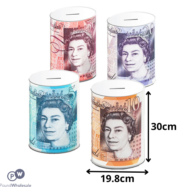 Sterling Money Tins Xl Assorted 19.8cm X 30cm