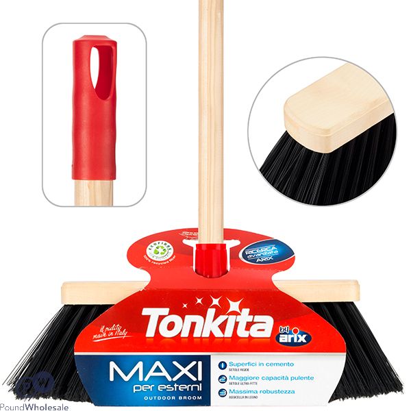 Tonkita Maxi Outdoor Broom With Handle 130cm