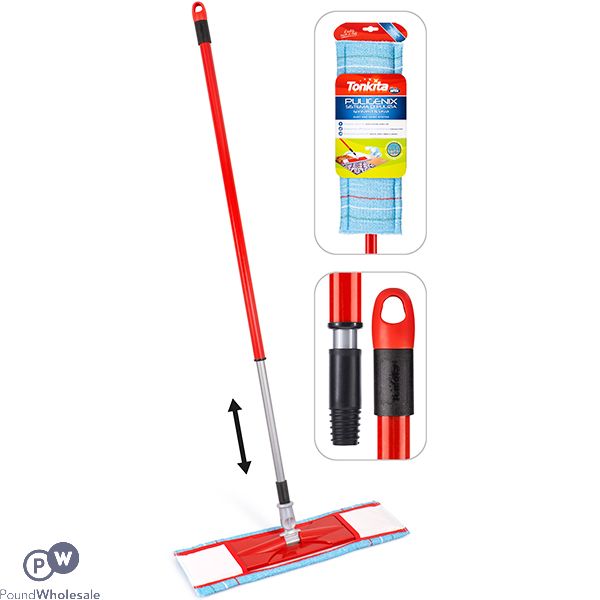 Tonkita Pulgenix Telescopic Handle Flat Mop 79cm