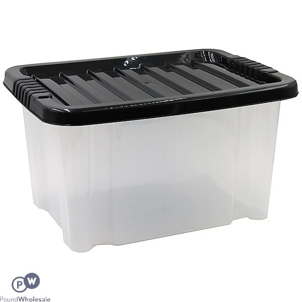 Plastic Storage Box With Lid Medium 24ltr