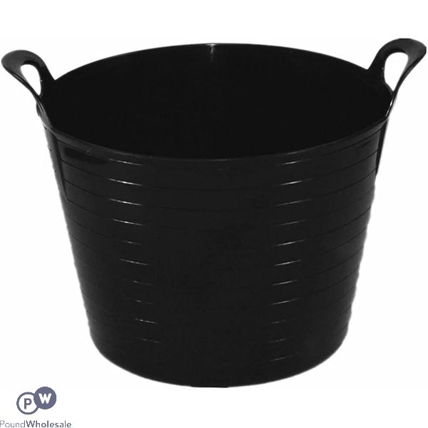 Black Plastic Flexi Tub 26l