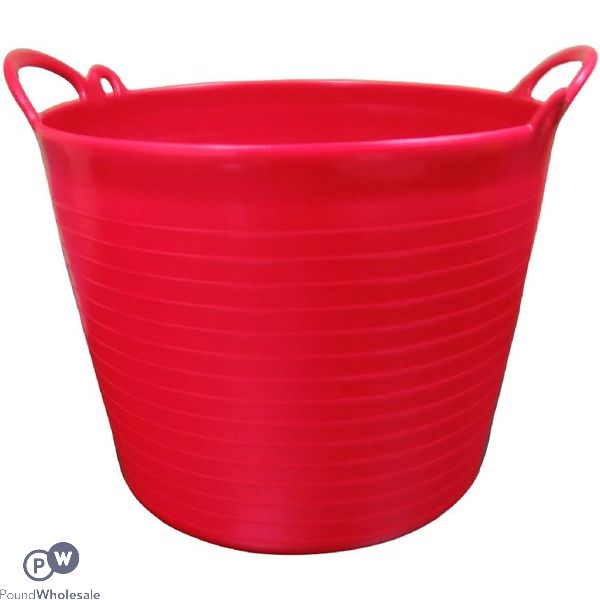 Red Plastic Flexi Tub 26l