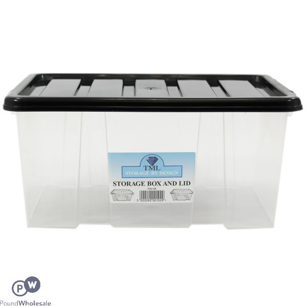 PLASTIC STORAGE BOX WITH LID MIDI 7LTR