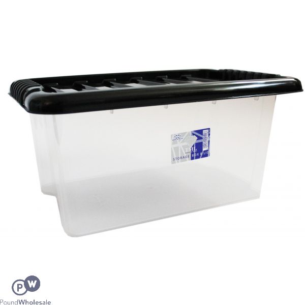 Plastic Storage Box With Lid Small 14ltr