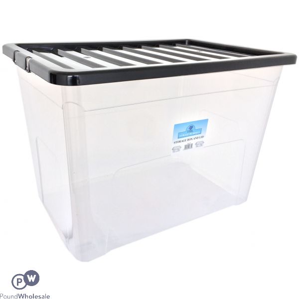 Plastic Storage Box With Lid Extra Large 70L