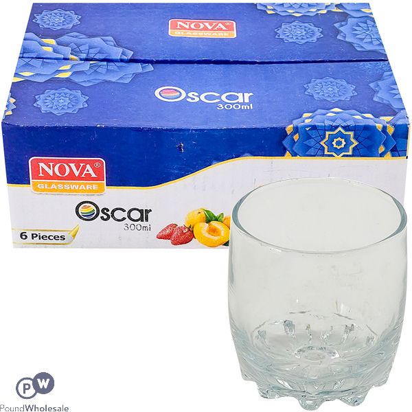 Nova Glassware Oscar Glass Tumblers 300ml 6 Pack