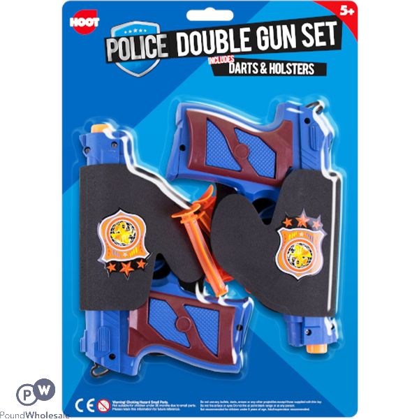 HOOT POLICE DOUBLE GUN PLAY SET