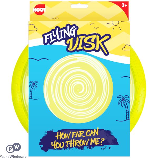 Hoot Plastic Flying Disc Assorted Colours