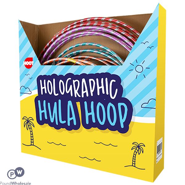 Hoot Holographic Hula Hoop Assorted Cdu