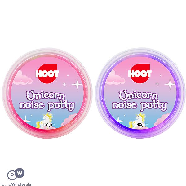 HOOT UNICORN RAINBOW NOISE PUTTY CDU ASSORTED COLOURS