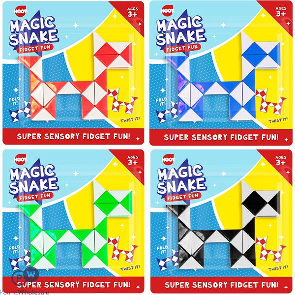 Hoot Magic Snake Fidget Toy Assorted Colours