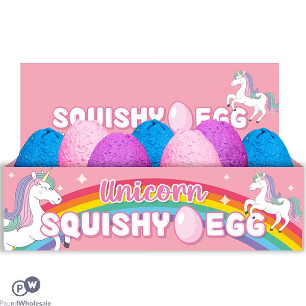 Hoot Squishy Unicorn Egg CDU Assorted