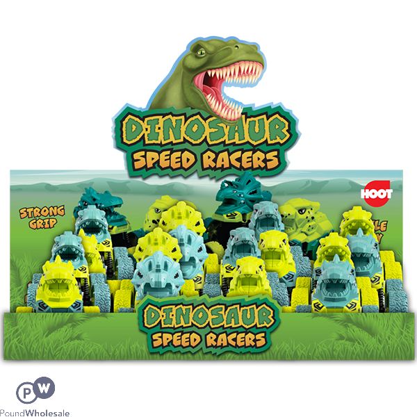 HOOT DINO SPEED RACER CDU ASSORTED COLOURS