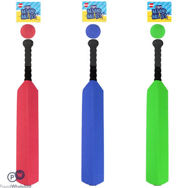 Hoot Foam Cricket Bat And Ball Set Assorted Colours