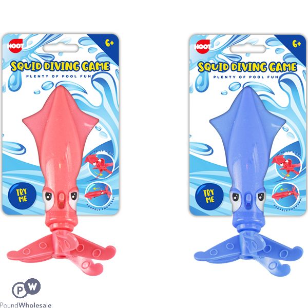 HOOT SQUID DIVING GAME ASSORTED COLOURS