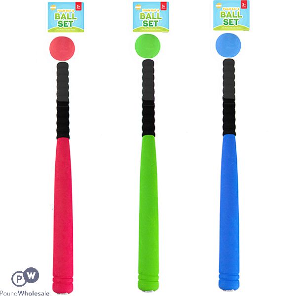 Hoot Foam Rounders Bat & Ball Set Assorted Colours