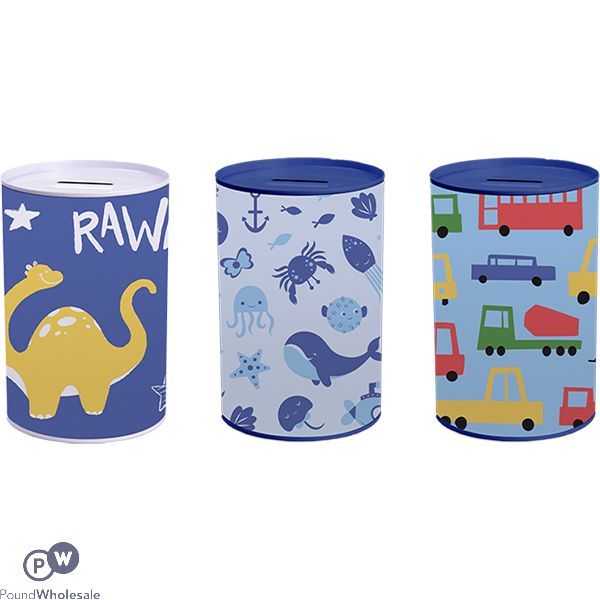 Hoot Boys Money Tin Assorted