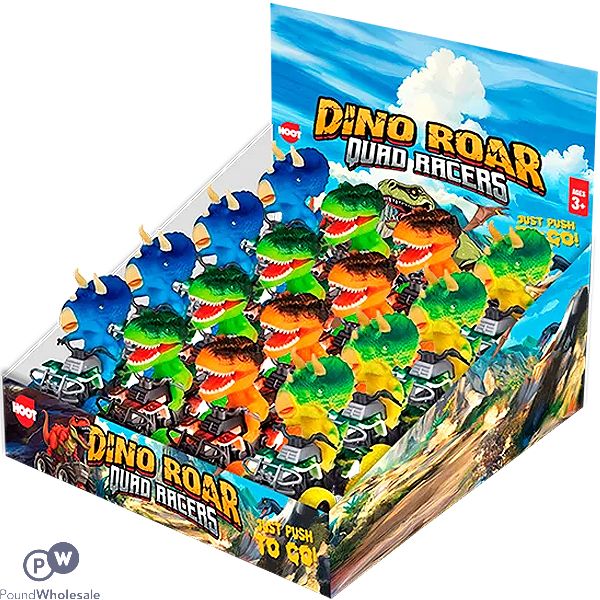 Hoot Dino Roar Quad Racer Dinosaur Cars Cdu Assorted
