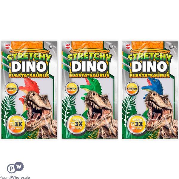 Hoot Elasta-saurus Stretchy Dinosaur Assorted Colours