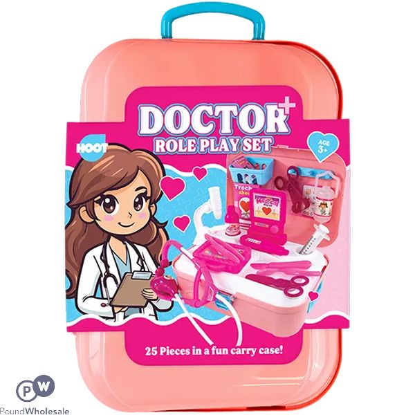 Hoot Doctor Medical Carry Case Role Play Set 25pc