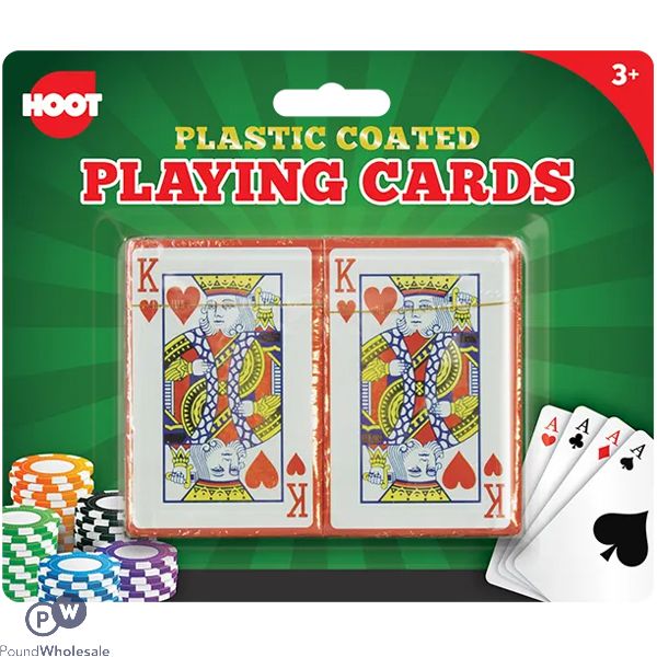 Hoot Plastic-coated Playing Cards 2 Pack