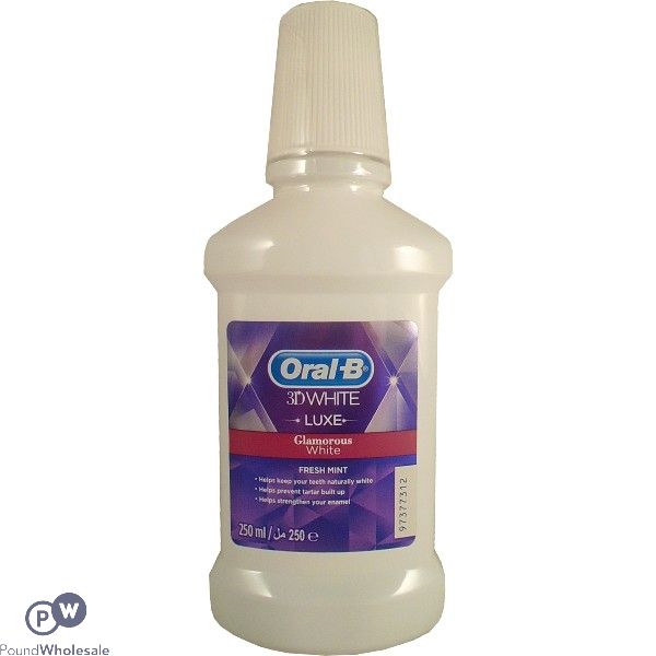 Oral-b 3d White Glamorous White Mouthwash 250ml