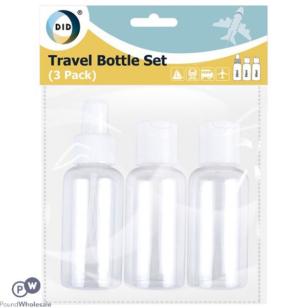 DID TRAVEL BOTTLE SET 3PC