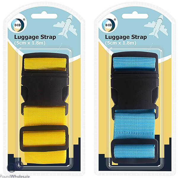 DID LUGGAGE STRAP ASSORTED 5CM X 1.8M