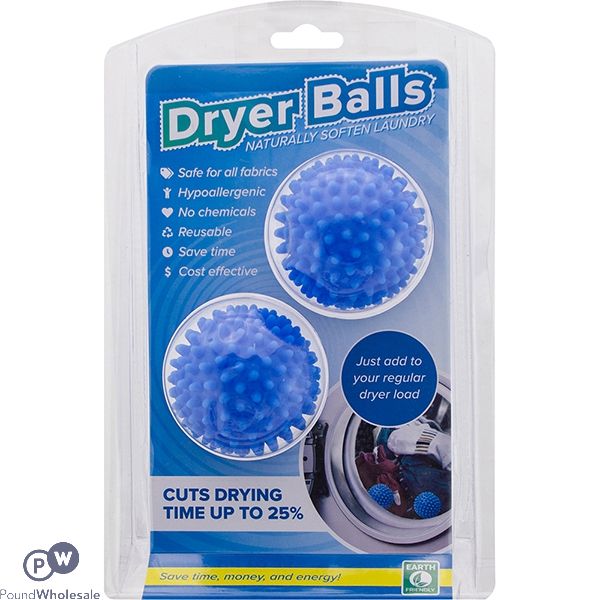 ANTI-STATIC LAUNDRY DRYER BALLS 2PC